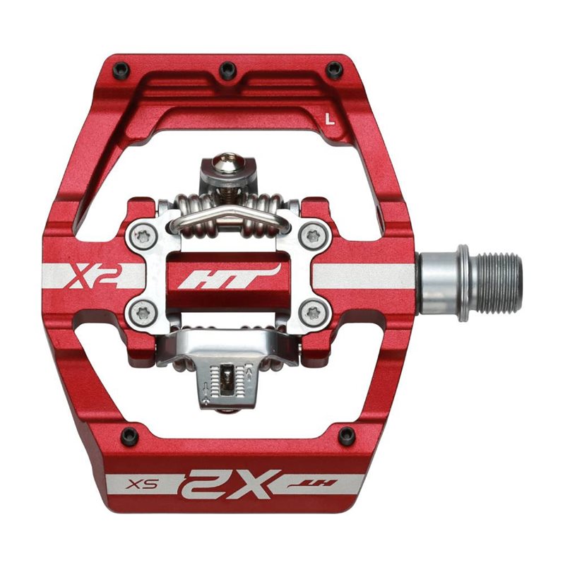 PEDALES BMX HT X2-SX (ROJO)