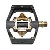 PEDALES BMX HT X2-SX LIMITED EDITION (STEALTH BLACK/MECANISMO DORADO)