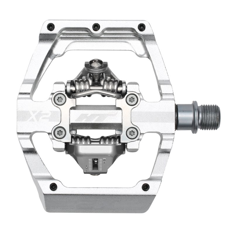 PEDALES DESCENSO HT X2 (PLATA)