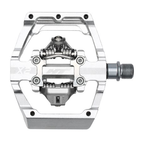 PEDALES DESCENSO HT X2 (PLATA)