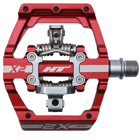 PEDALES DESCENSO HT X2 (ROJO)