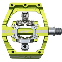 PEDALES DESCENSO HT X2 (VERDE MANZANA)