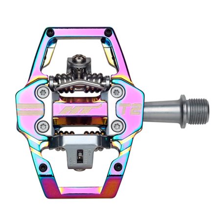 PEDALES ENDURO HT T2 (OIL SLICK)