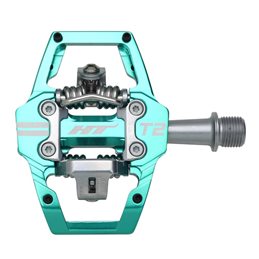 PEDALES ENDURO HT T2 (TURQUESA)