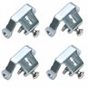 PLACAS FIJACIÓN CALA PEDALES HT M2, T1, T2, T2-SX (PLATA)