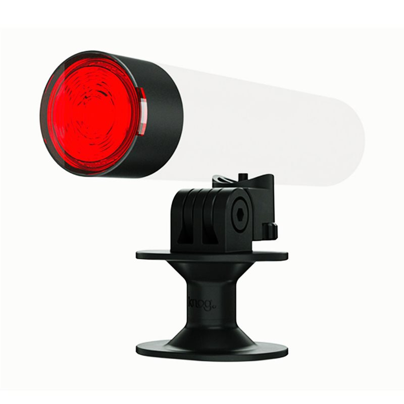 CABEZAL ROJO + SOPORTE CASCO KNOG PWR