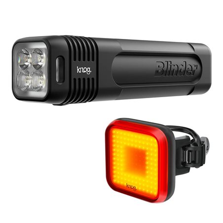 JUEGO LUCES KNOG BLINDER 600 + BLINDER SQUARE