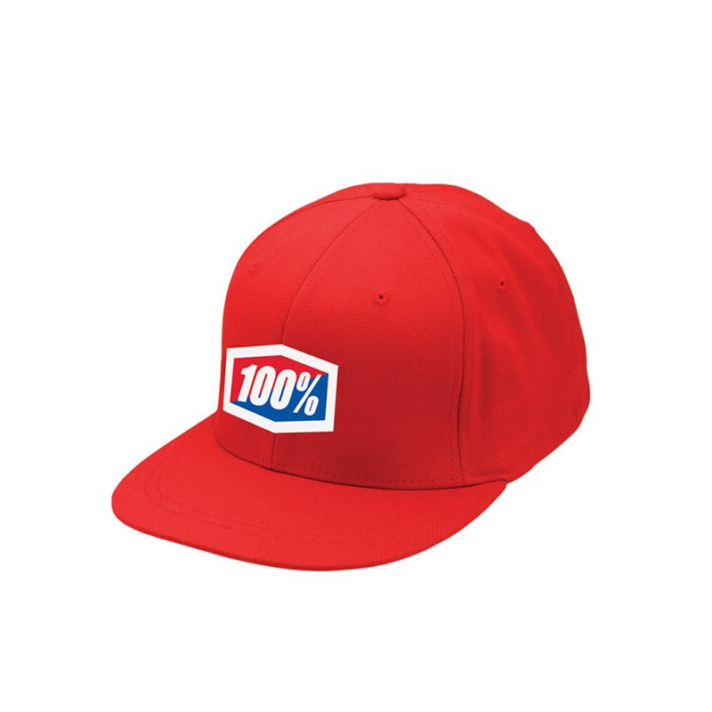 GORRA 100% ESSENTIAL J-FIT FLEXFIT (ROJA)
