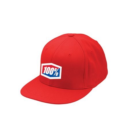 GORRA 100% ESSENTIAL J-FIT FLEXFIT (ROJA)
