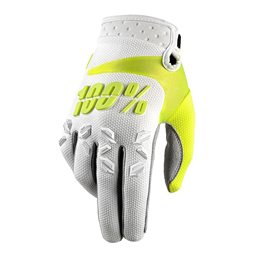 GUANTES 100% AIRMATIC BLANCO-FLUO (TALLA XXL)