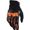 GUANTES 100% DERESTRICTED NEGRO/NARANJA
