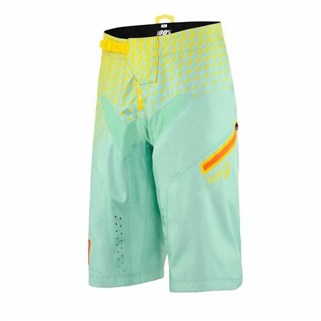 PANTALONES CORTOS 100% R-CORE SUPRA (SEAFOAM/YELLOW)