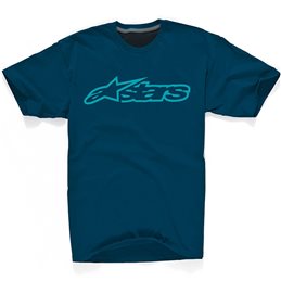 CAMISETA ALPINESTARS BLAZE 2 (AZUL/AQUA)