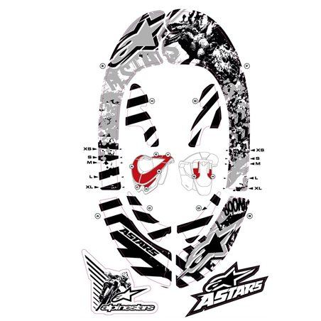 GRÁFICOS ALPINESTARS BIONIC (GRIS/NEGRO)