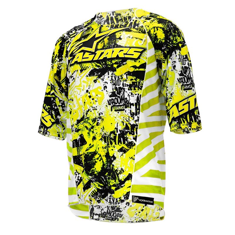 MAILLOT ALPINESTARS GRAVITY (AMARILLO FLUO/NEGRO)