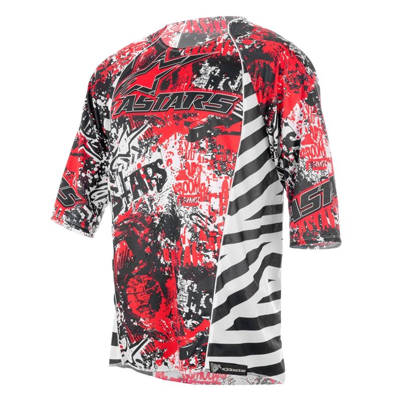MAILLOT ALPINESTARS GRAVITY (NEGRO/ROJO)