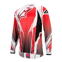 MAILLOT MANGA LARGA ALPINESTARS A-LINE (ROJO/NEGRO)