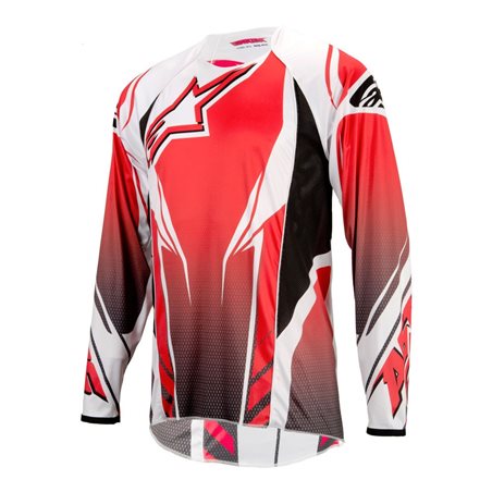MAILLOT MANGA LARGA ALPINESTARS A-LINE (ROJO/NEGRO)