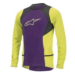MAILLOT MANGA LARGA ALPINESTARS DROP 2 (MORADO/AMARILLO)