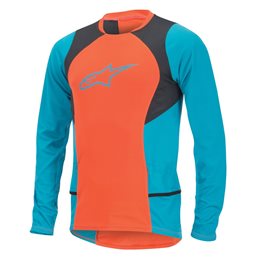 MAILLOT MANGA LARGA ALPINESTARS DROP 2 (NARANJA/AZUL)