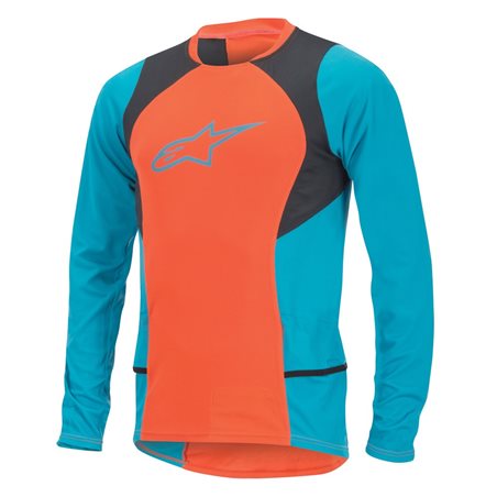 MAILLOT MANGA LARGA ALPINESTARS DROP 2 (NARANJA/AZUL)