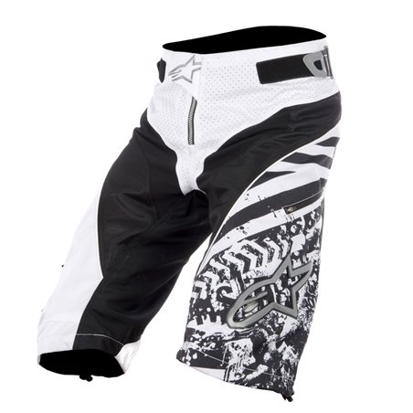 PANTALÓN CORTO ALPINESTARS GRAVITY (BLANCO/NEGRO)