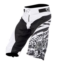 PANTALÓN CORTO ALPINESTARS GRAVITY (BLANCO/NEGRO)