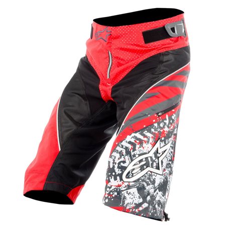 PANTALÓN CORTO ALPINESTARS GRAVITY (NEGRO/ROJO)