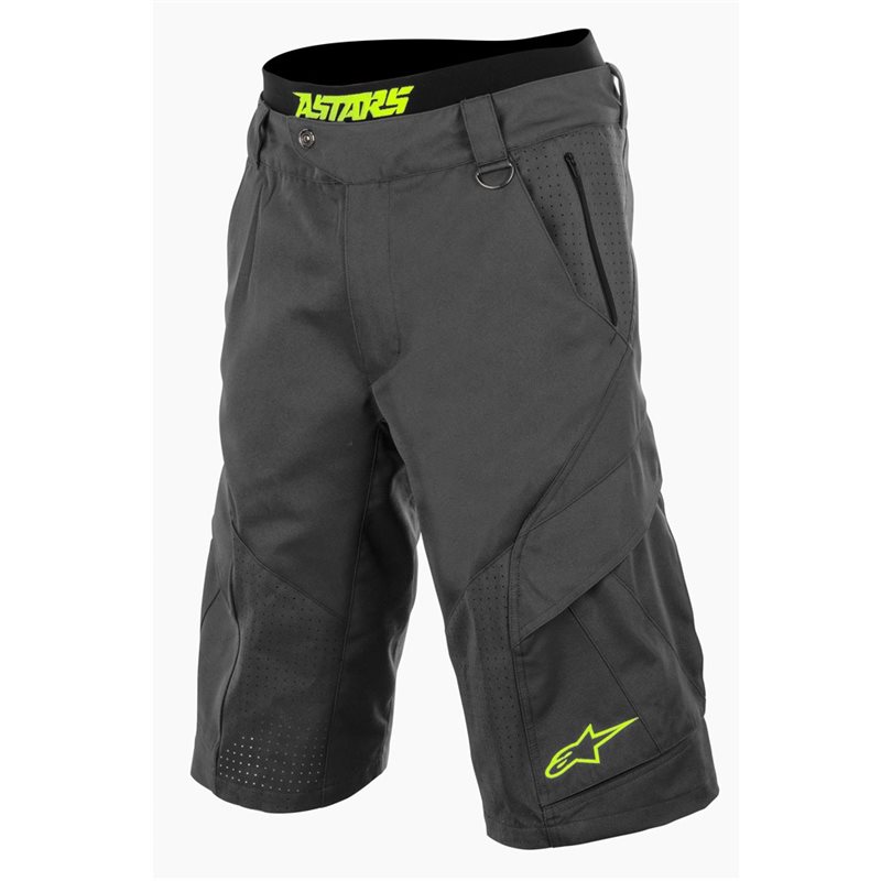 PANTALÓN CORTO ALPINESTARS MANUAL (GRIS/AMARILLO)
