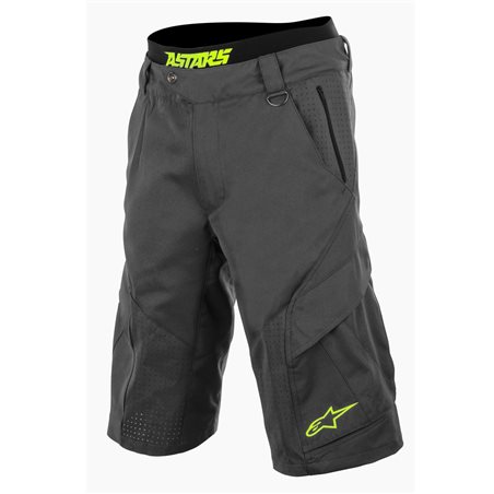 PANTALÓN CORTO ALPINESTARS MANUAL (GRIS/AMARILLO)