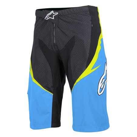 PANTALÓN CORTO ALPINESTARS SIGHT (NEGRO/CYAN/AMARILLO)