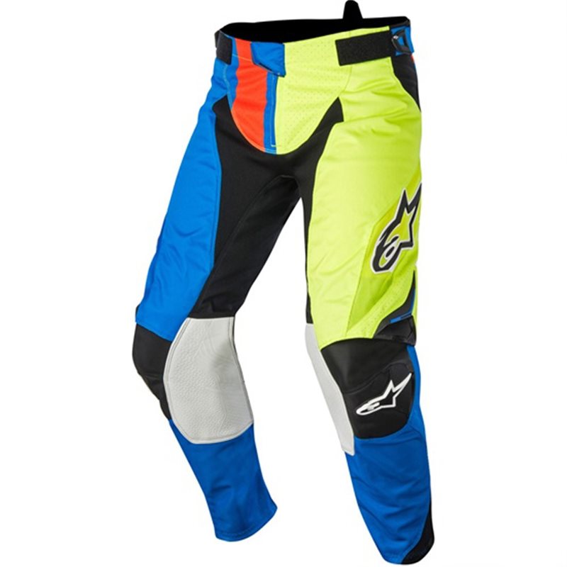PANTALONES ALPINESTARS TECHSTAR FACTORY (AZUL/AMARILLO/ROJO)