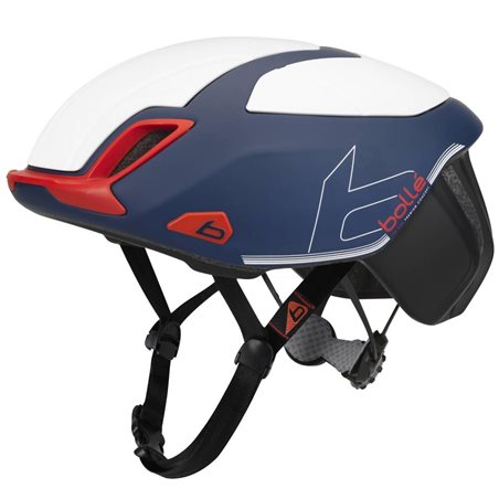 CASCO BOLLE THE ONE PREMIUM (NAVY-RED-WHITE MATTE)