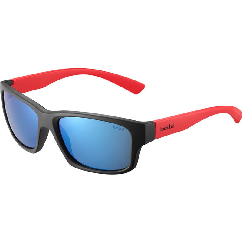 GAFAS BOLLE HOLMAN FLOATABLE BLACK RED MATTE (LENTES POLARIZADAS OFFSHORE BLUE)
