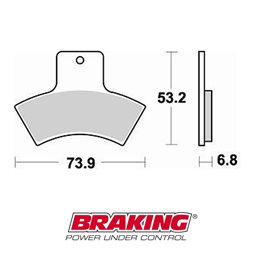PASTILLAS FRENO OFF ROAD SINTERIZADAS BRAKING 860CM44