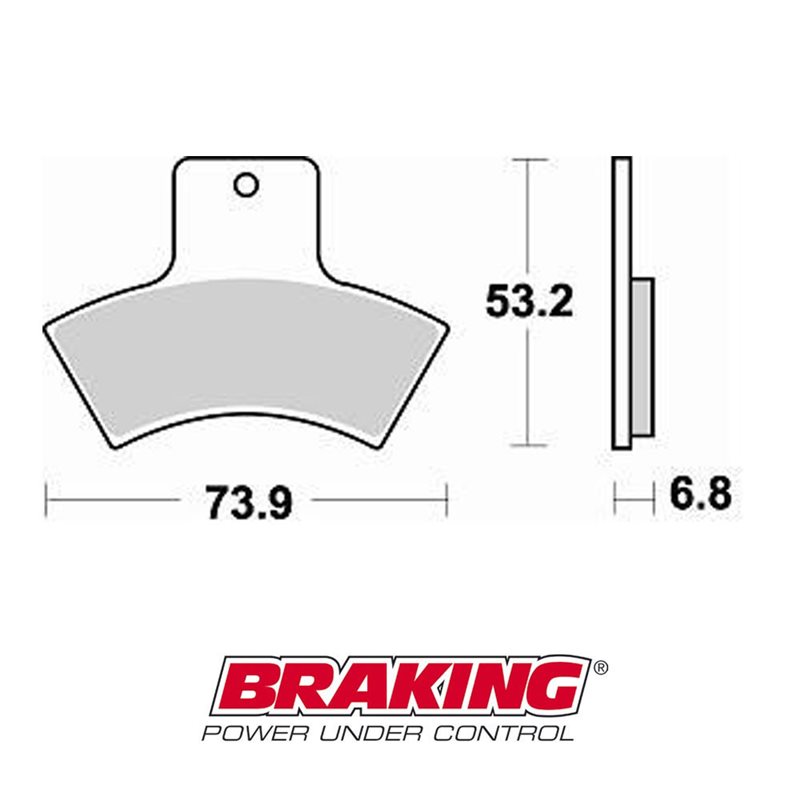 PASTILLAS FRENO OFF ROAD SINTERIZADAS BRAKING 860CM44