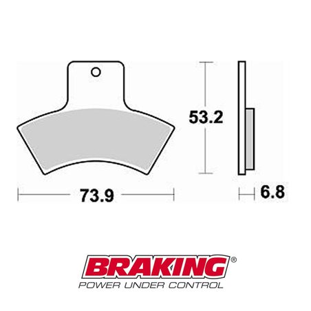 PASTILLAS FRENO OFF ROAD SINTERIZADAS BRAKING 860CM44
