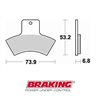 PASTILLAS FRENO OFF ROAD SINTERIZADAS BRAKING 860CM44