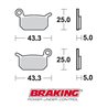 PASTILLAS FRENO OFF ROAD SINTERIZADAS BRAKING 897CM44