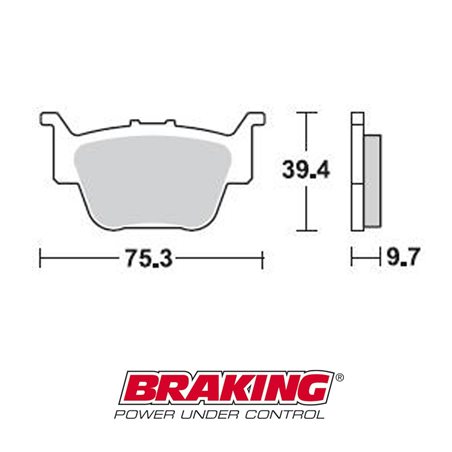 PASTILLAS FRENO OFF ROAD SINTERIZADAS BRAKING 911CM44