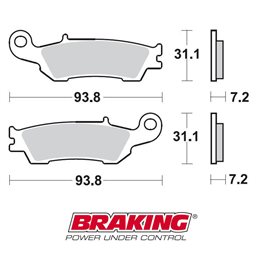 PASTILLAS FRENO OFF ROAD SINTERIZADAS BRAKING 929CM44