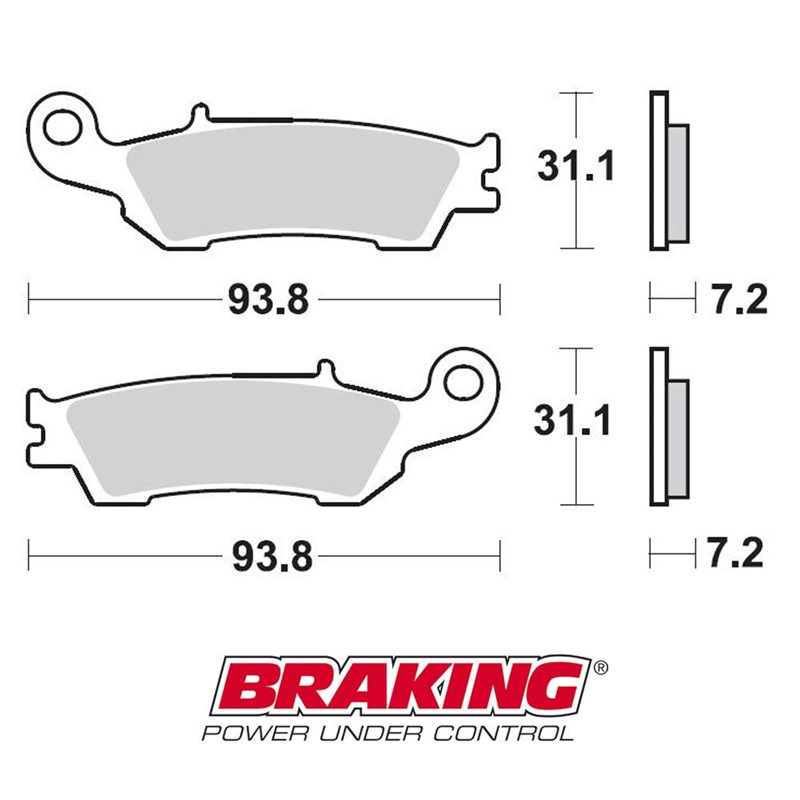 PASTILLAS FRENO OFF ROAD SINTERIZADAS BRAKING 929CM44
