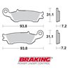 PASTILLAS FRENO OFF ROAD SINTERIZADAS BRAKING 929CM44