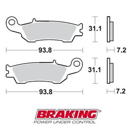 PASTILLAS FRENO OFF ROAD SINTERIZADAS BRAKING 929CM46