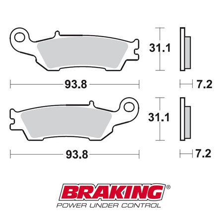 PASTILLAS FRENO OFF ROAD SINTERIZADAS BRAKING 929CM46