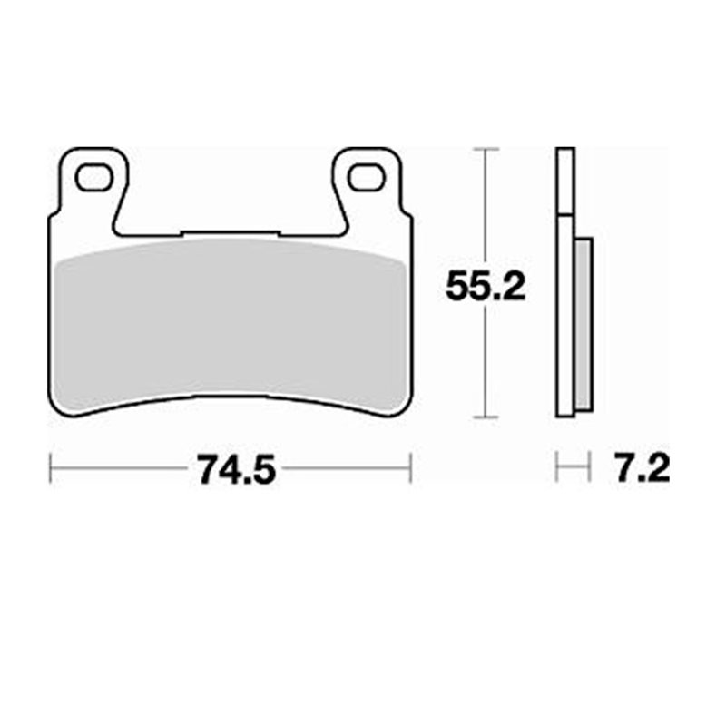 PASTILLAS FRENO ON ROAD SEMI METALICAS BRAKING 827CM66 HONDA (1998-2008)