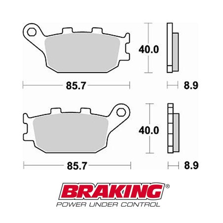 PASTILLAS FRENO ON ROAD SINTERIZADAS BRAKING 742CM56