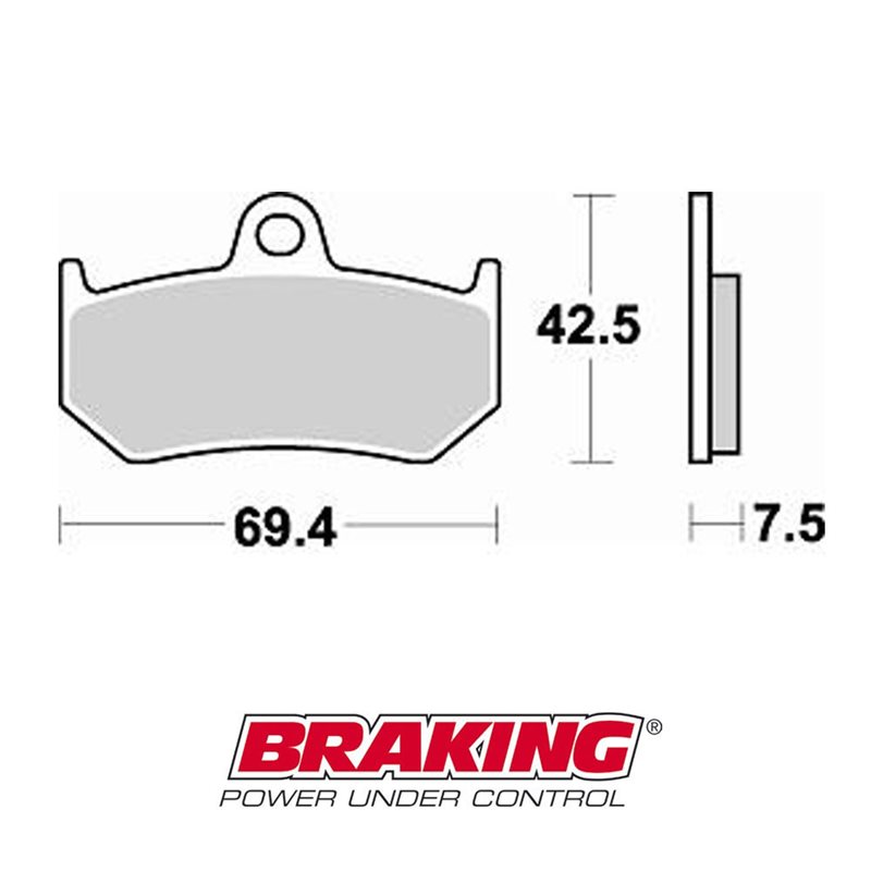 PASTILLAS FRENO SEMI METÁLICAS BRAKING 907SM1