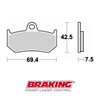 PASTILLAS FRENO SEMI METÁLICAS BRAKING 907SM1