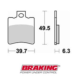 PASTILLAS FRENO SINTERIZADAS BRAKING 761CM33